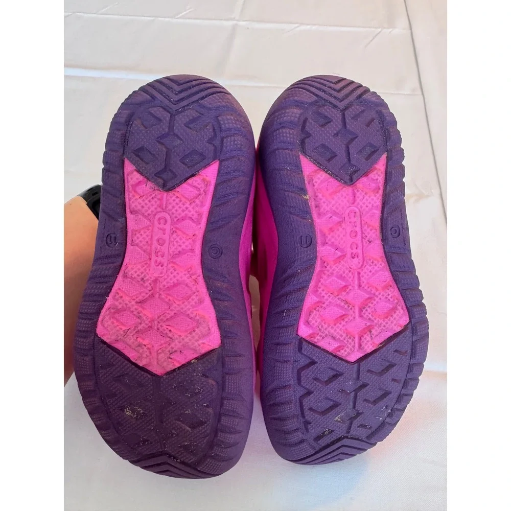 Crocs Swiftwater Expedition Kids Sandals Pink Purple Water Shoes Size 11 C11